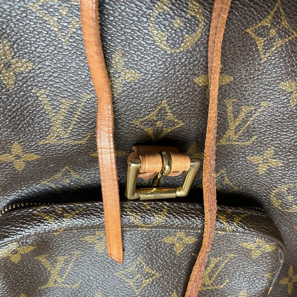 Louis Vuitton Montsouris Backpack MM Brown Canvas Vintage! - Picture 10 of 13